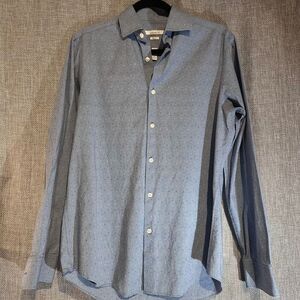 Perry Ellis Portfolio Slim Fit Size Small Blue and White